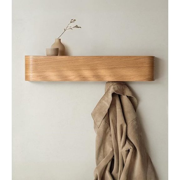 Kazai Wall-Mounted Coat Rack with Hidden Hooks