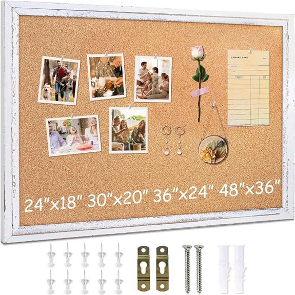 Dollar Boss Cork Board for Wall 24x18 Inches