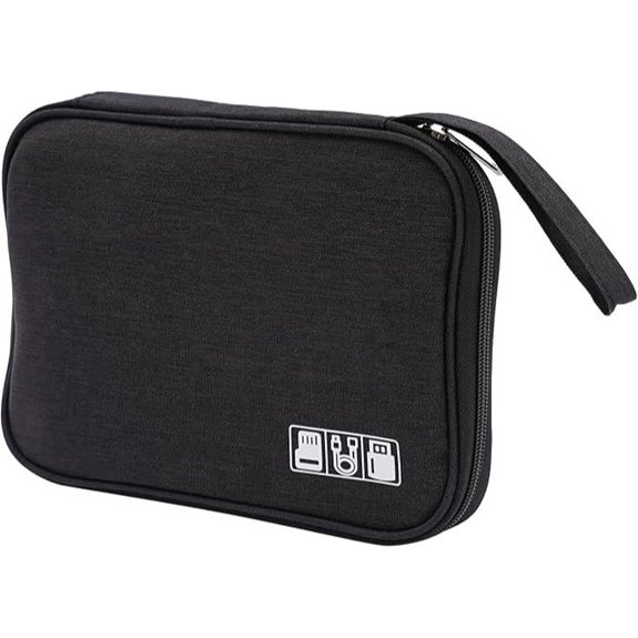 Waterproof Travel Electronic Organizer Bag (Black)
