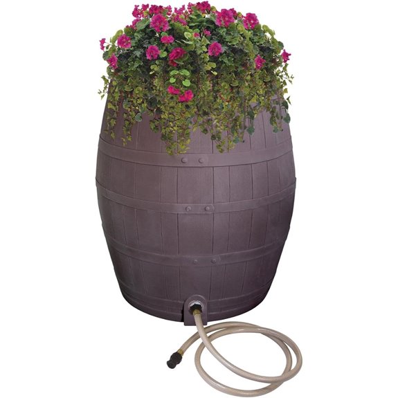 Rescue 50-Gallon Whiskey Rain Barrel with Accessories