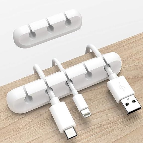 INCHOR White Cable Clips 2-Pack Cord Organizer