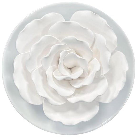 Ceramic Passive Essential Oil Diffuser (White Hibiscus)