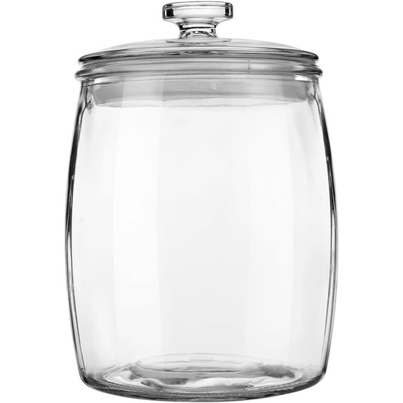 Folinstall Wide Mouth Glass Jar for Kitchen Storage
