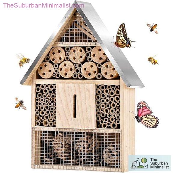 Wooden Insect-Bee Butterfly House for Garden