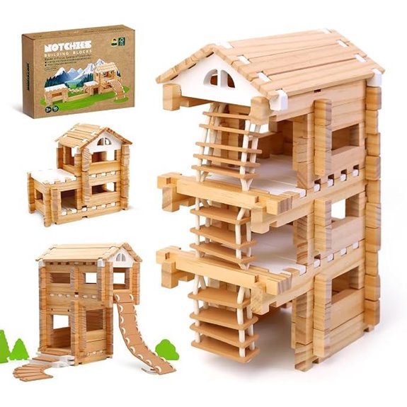 Jovi-mindly Wooden Blocks Set with Storage Bag