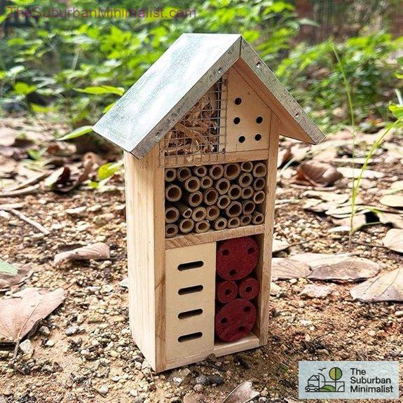 Wooden Insect Hotel for Garden Pollinators