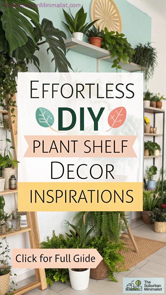 Effortless DIY Plant Shelf Decor Inspirations - The Suburban Minimalist